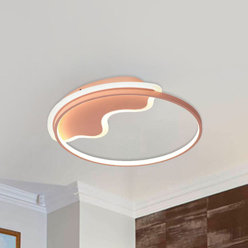 Nordic Style Flush Mount Acrylic Ceiling Light for Living Room and Foyer Décor