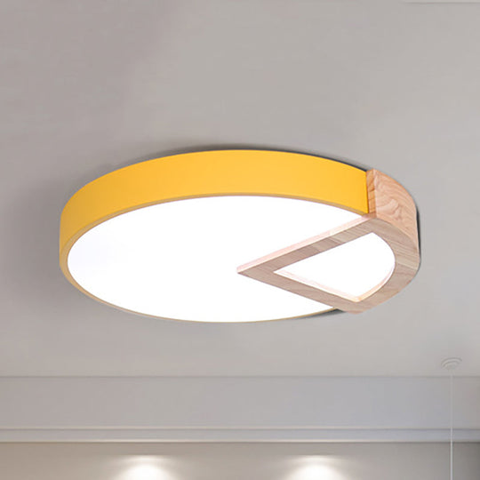Nordic Macaron Flush Mount Light for Kids' Bedrooms
