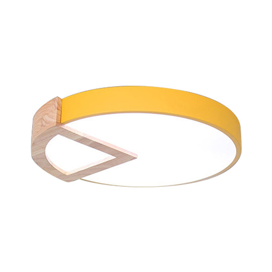 Nordic Macaron Flush Mount Light For Kids Bedrooms