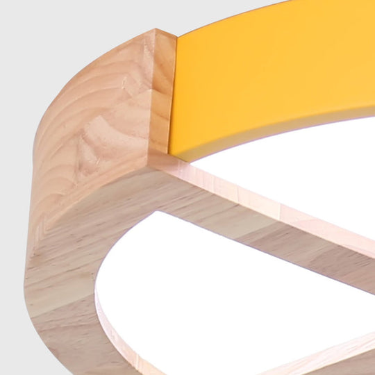 Nordic Macaron Flush Mount Light For Kids Bedrooms