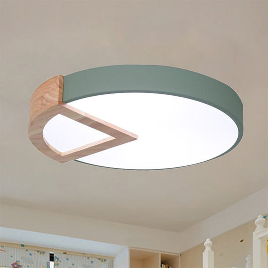 Nordic Macaron Flush Mount Light for Kids' Bedrooms