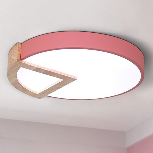 Nordic Macaron Flush Mount Light for Kids' Bedrooms