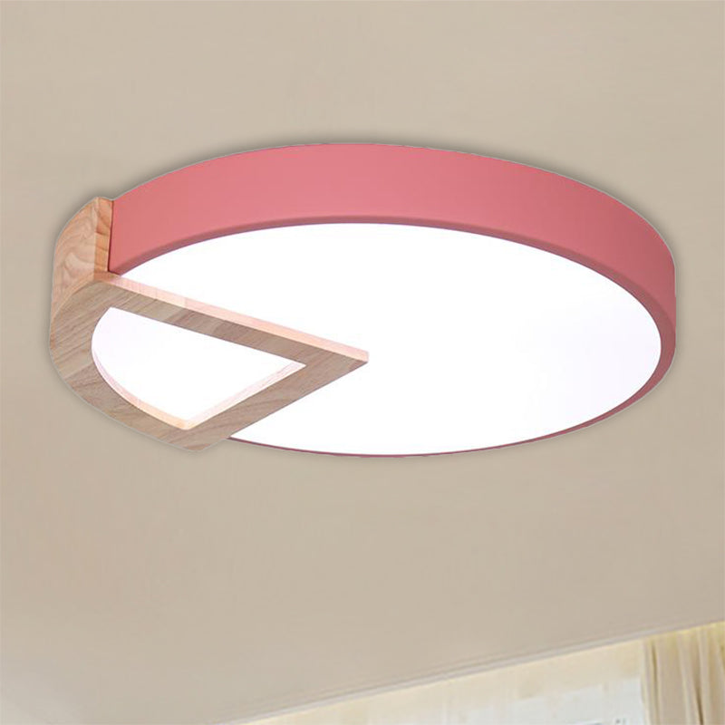 Nordic Macaron Flush Mount Light for Kids' Bedrooms
