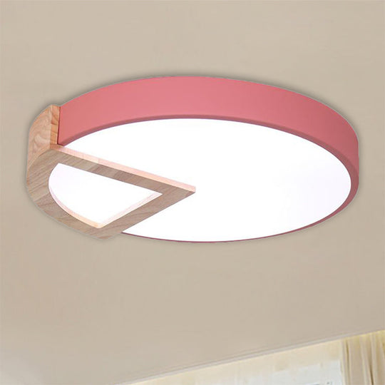 Nordic Macaron Flush Mount Light for Kids' Bedrooms