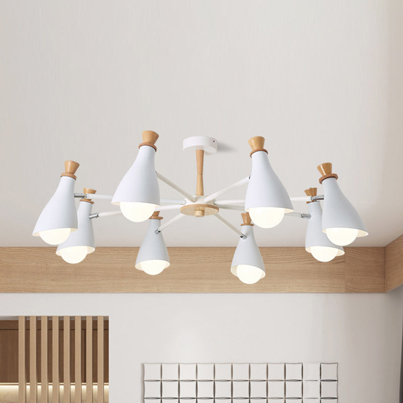 Macaron Style Metal Bottle Chandelier - Ideal For Living Room And Nursery Stylish Hanging Light 8 /