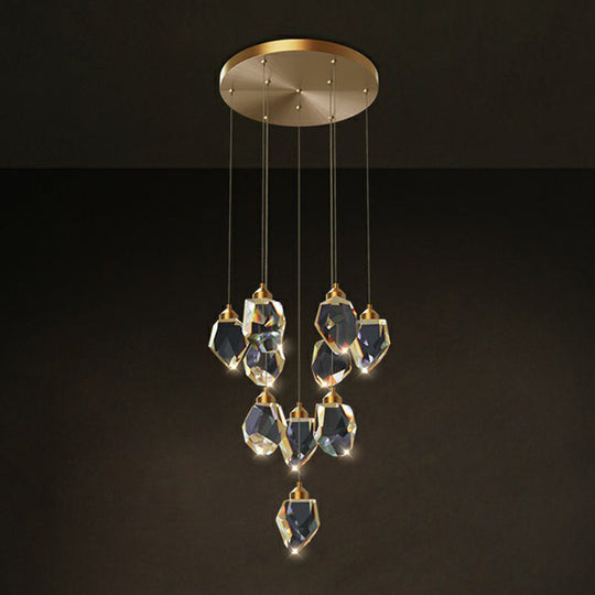 Gleaming LED Multi-Pendant Suspension Lighting for Dining Room