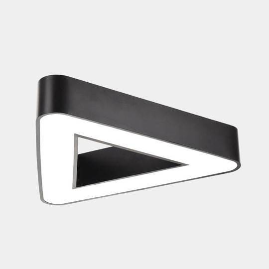 Sleek Acrylic Triangle LED Chandelier for Office Suspension Ceiling Lighting