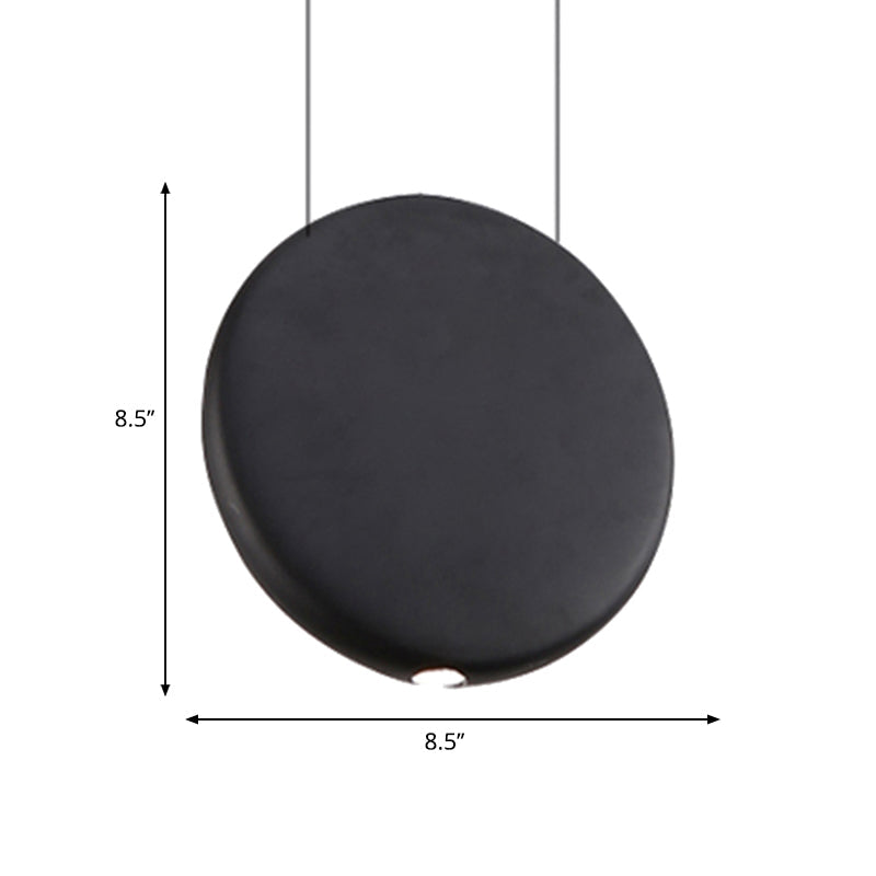 Modern Nordic Resin Pendant Lamp In Black/Grey/Green With Led Warm/White Light 3 Sizes