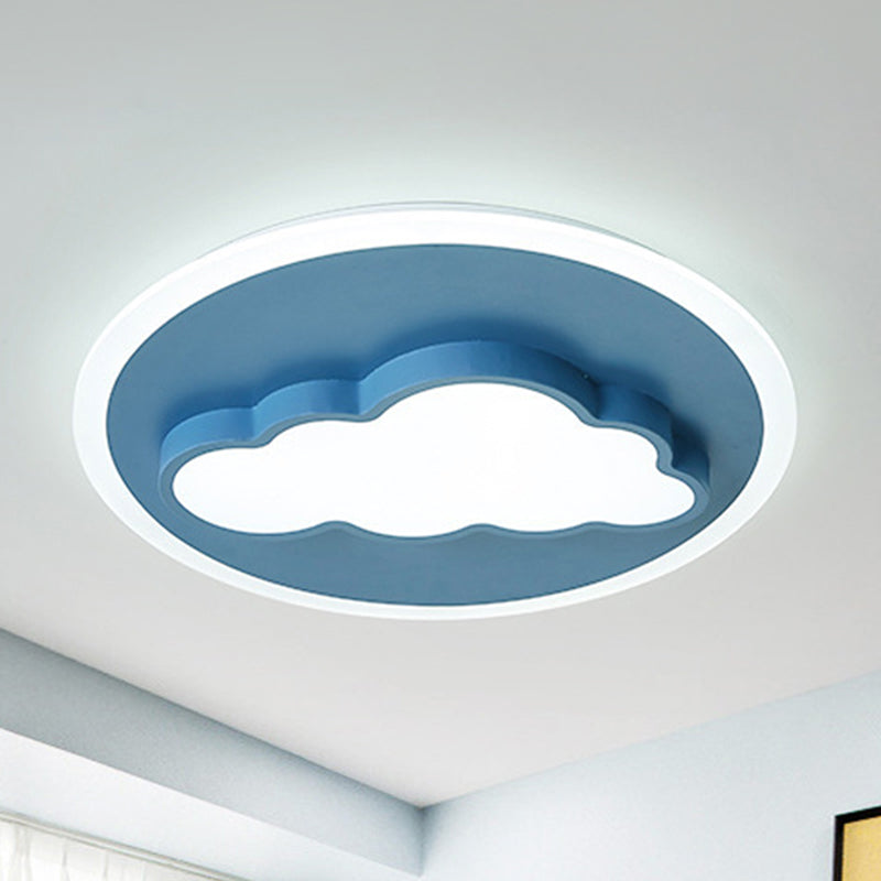 Nordic Cloud Metal Ceiling Lamp - Flush Mount for Child's Bedroom