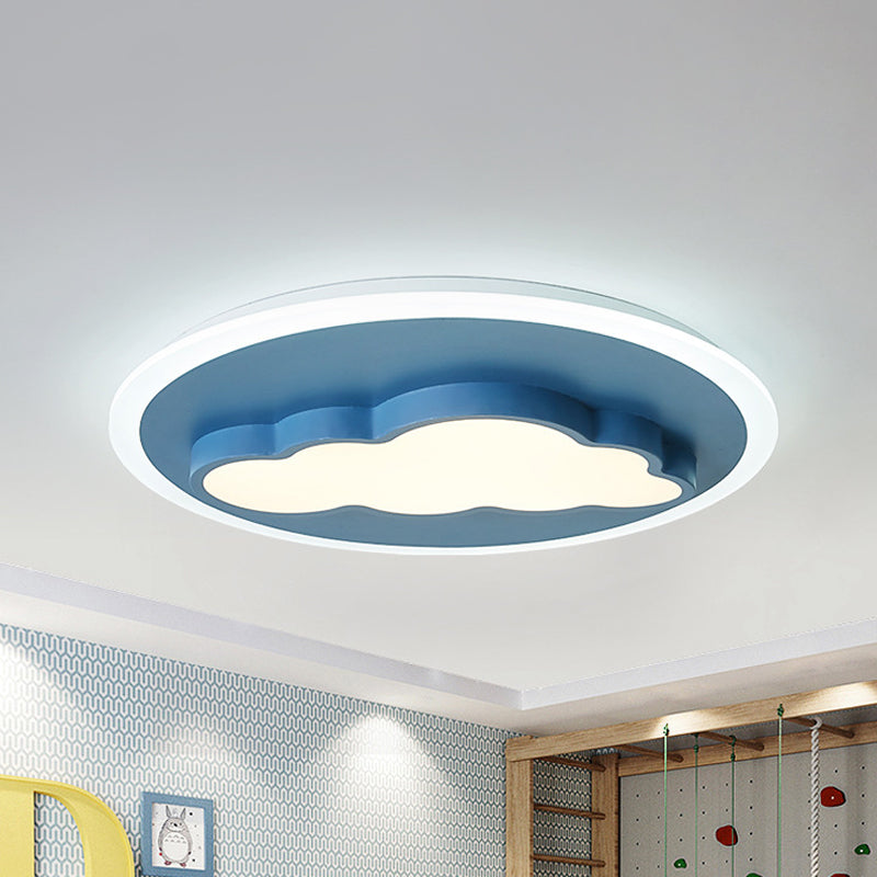 Nordic Cloud Metal Ceiling Lamp - Flush Mount for Child's Bedroom