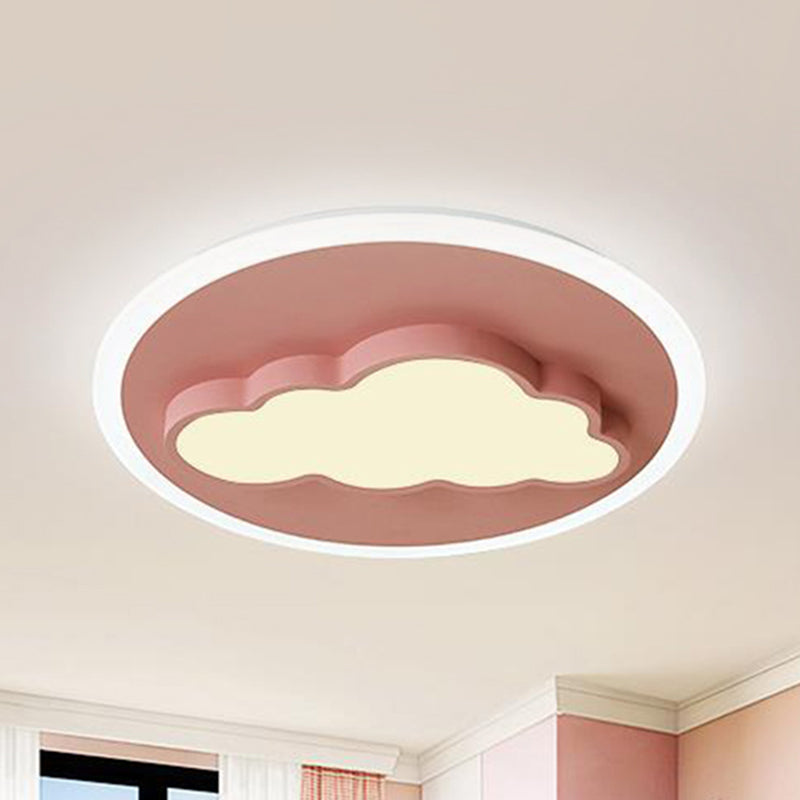 Nordic Cloud Metal Ceiling Lamp - Flush Mount for Child's Bedroom