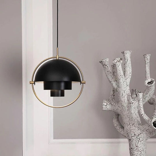 Hemispherical Pendant Lamp - Creative Metal Designer Ceiling Light for Dining Room