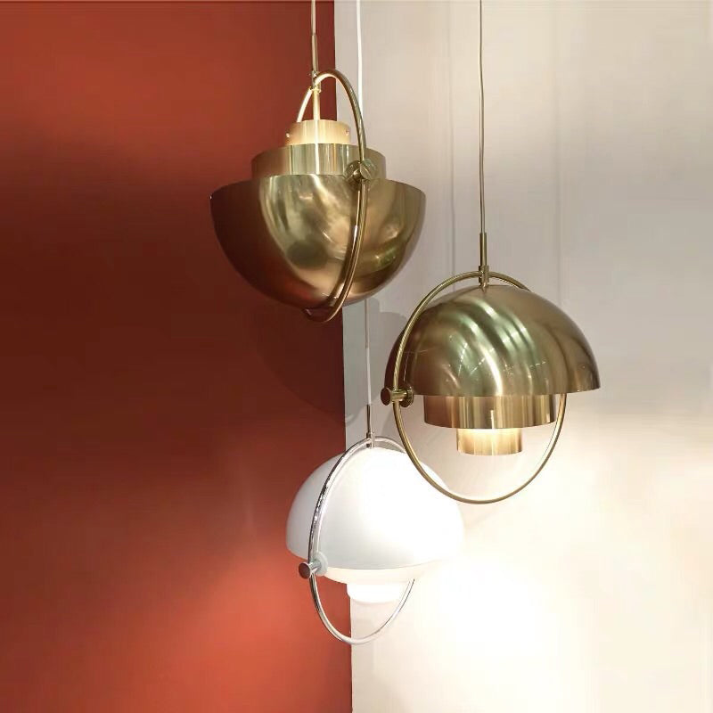Hemispherical Pendant Lamp - Creative Metal Designer Ceiling Light for Dining Room