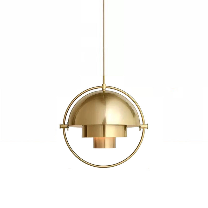 Hemispherical Pendant Lamp - Creative Metal Designer Ceiling Light for Dining Room