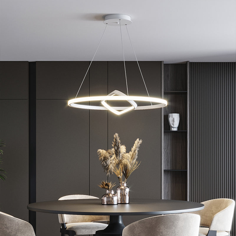 Modern Led Chandelier Nordic Aluminum Pendant Light For Dining Room