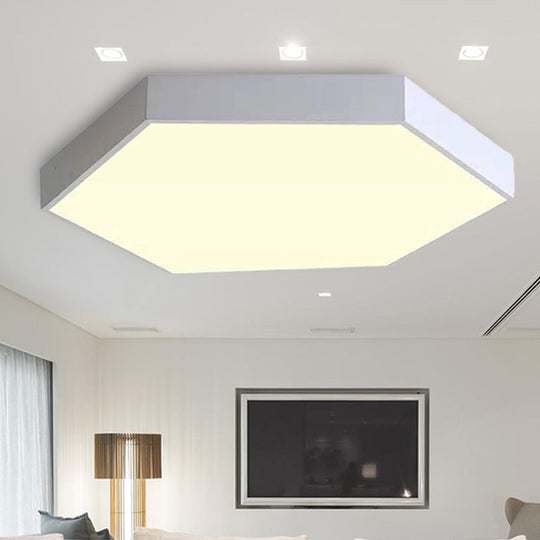 Modern LED Ceiling Light for Child Bedroom with Hexagon Shade