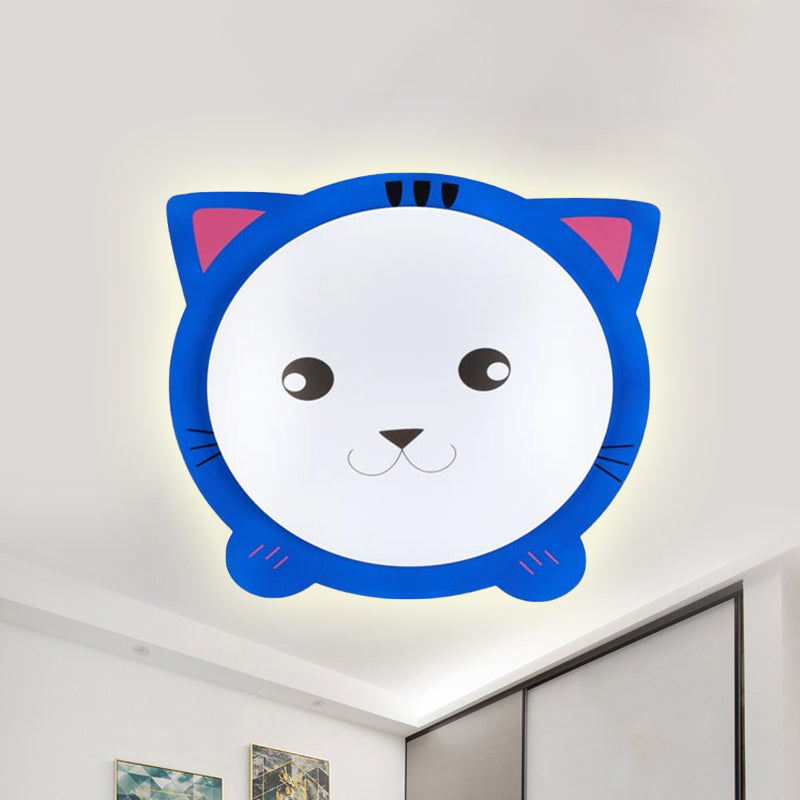 Cartoon Animal Shaped Ceiling Mount Light - Metal Flush Light for Nurseries and Corridors