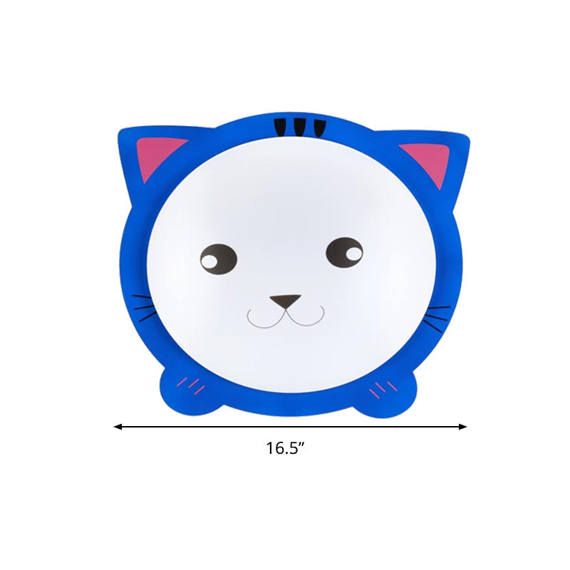 Cartoon Animal Shaped Ceiling Mount Light - Metal Flush Light for Nurseries and Corridors