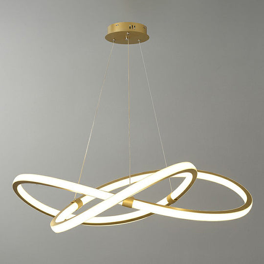 Gold Nordic Led Pendant Chandelier For Bedrooms