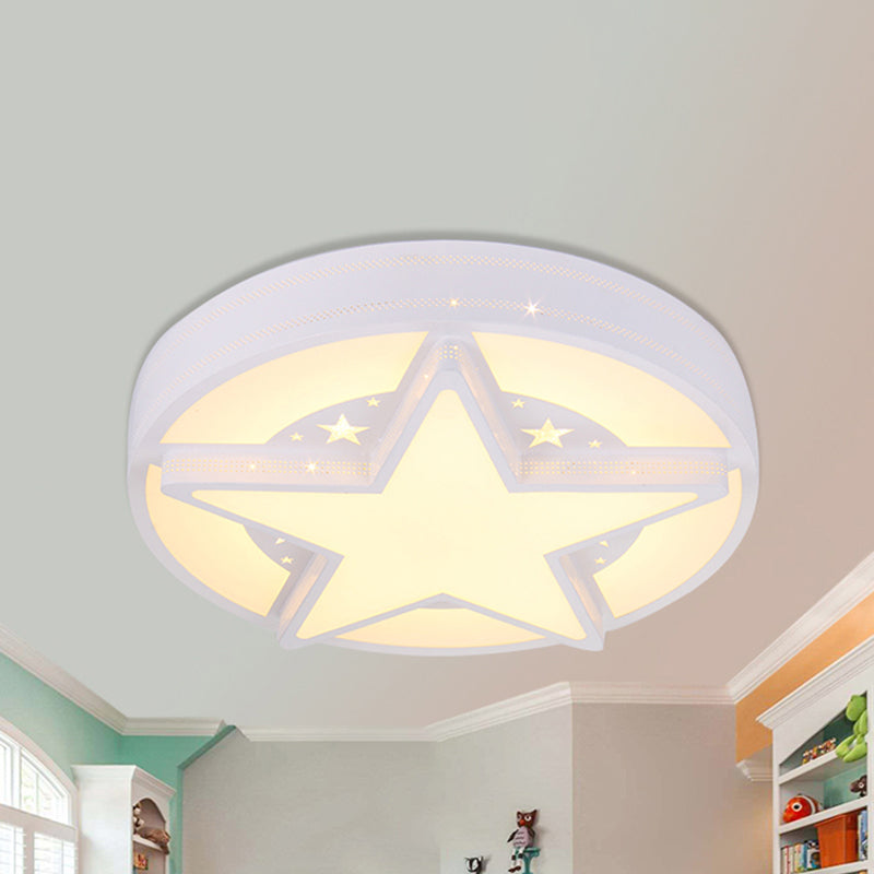 Children's Bedroom Starry Sky Flush Mount Ceiling Light