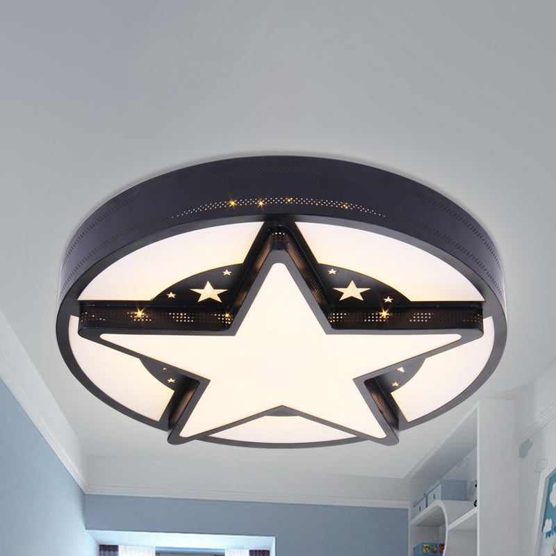 Children's Bedroom Starry Sky Flush Mount Ceiling Light