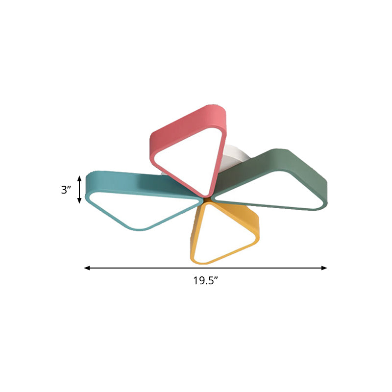 Cartoon Metal Flush Mount Light for Kindergarten Bathroom Ceiling