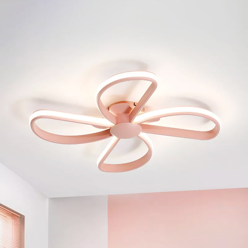Nordic Stylish LED Ceiling Lamp - Blossom Shape, Ideal for Kid's Bedroom