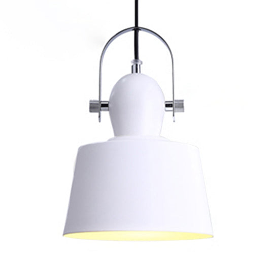 Minimalist Metal Trifle Bowl Pendant Lamp with 1 Light - Black/White/Yellow