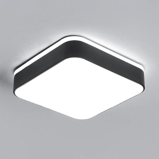 Nordic Style LED Flush Mount Ceiling Light with Acrylic Diffuser for Small Corridors