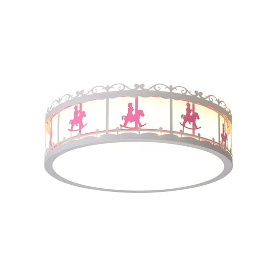 Colorful Round Ceiling Light for Kindergarten with Acrylic Flush Mount