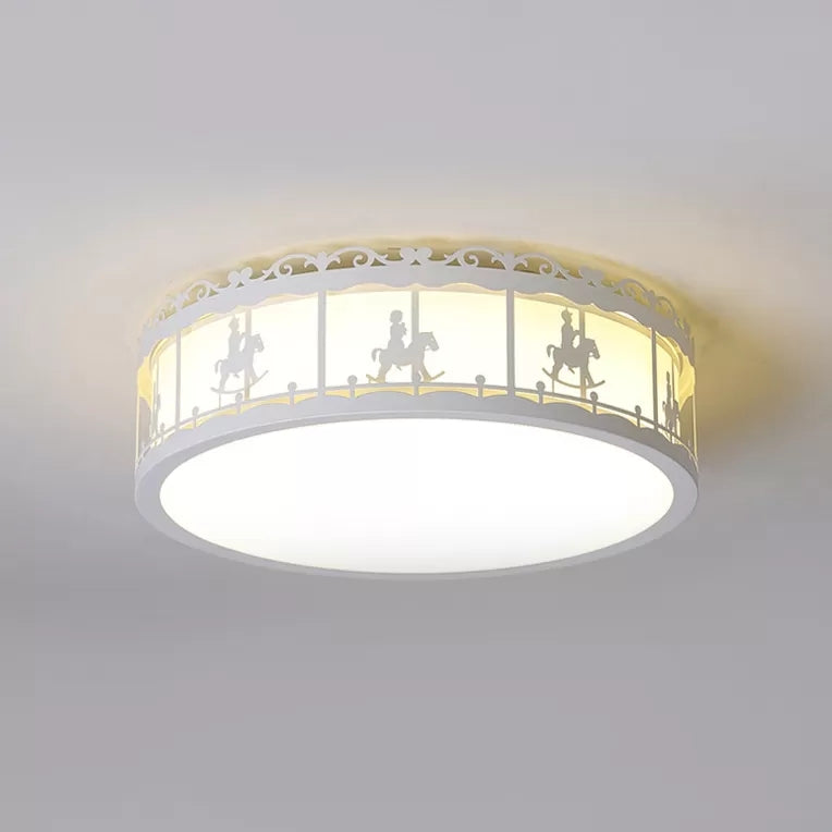 Colorful Round Ceiling Light for Kindergarten with Acrylic Flush Mount