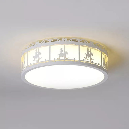 Colorful Round Ceiling Light for Kindergarten with Acrylic Flush Mount