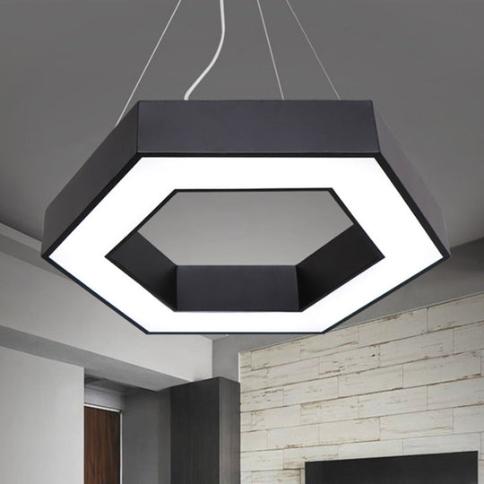 Honeycomb Led Pendant Light In Contemporary Green/Blue/Red With White/Warm/Natural Glow