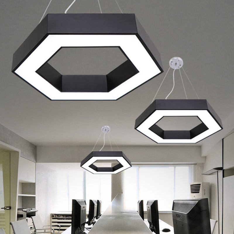 Contemporary LED Honeycomb Pendant Light - Green/Blue/Red in White/Warm/Natural Light