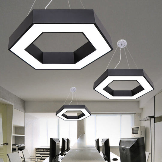 Contemporary LED Honeycomb Pendant Light - Green/Blue/Red in White/Warm/Natural Light