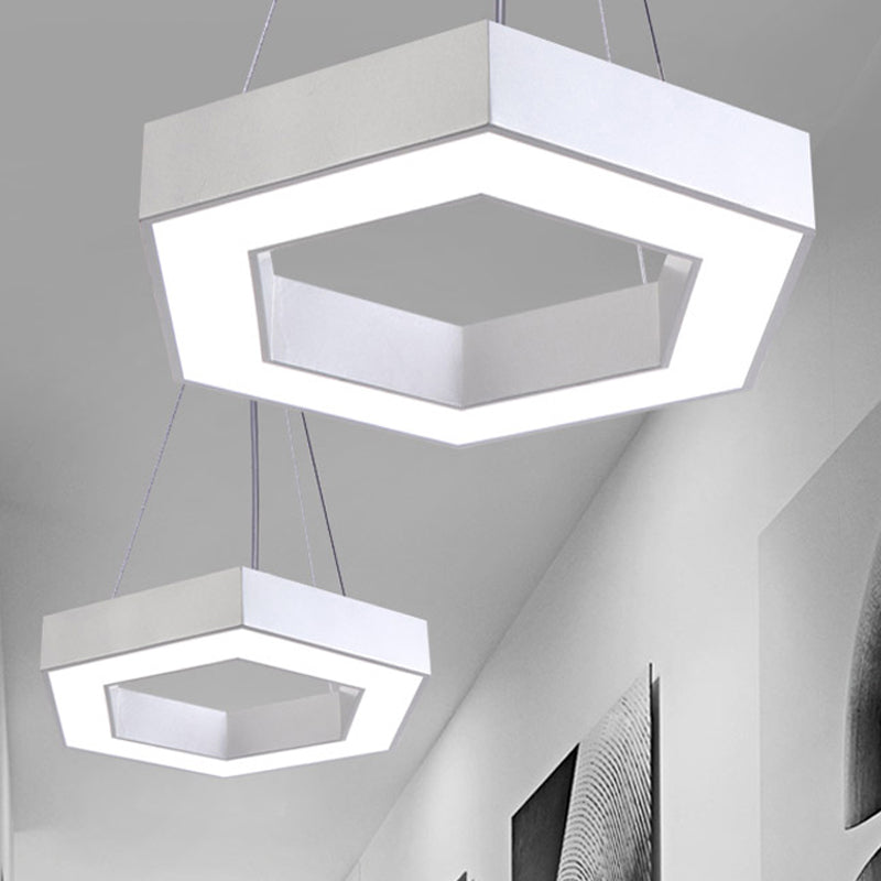 Contemporary LED Honeycomb Pendant Light - Green/Blue/Red in White/Warm/Natural Light