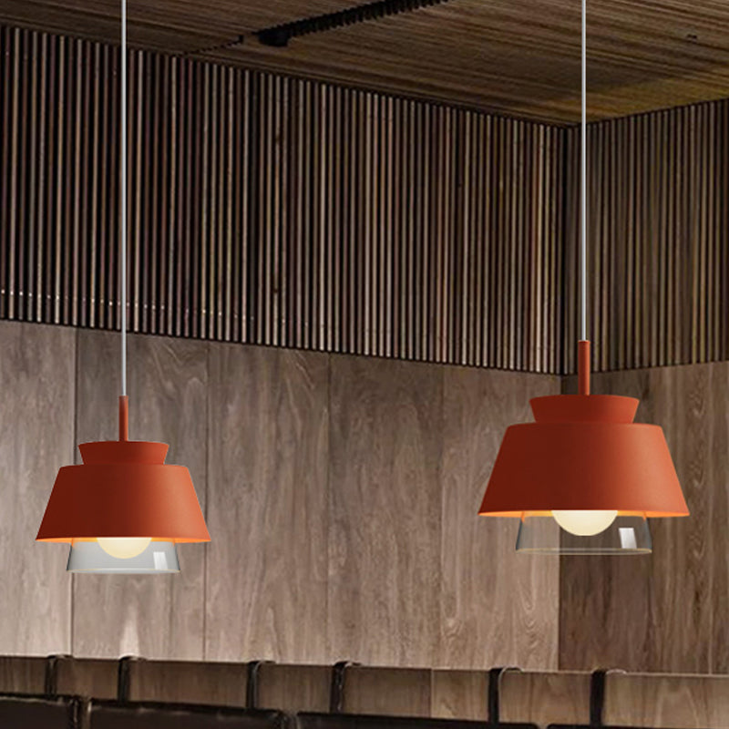 Blue/Green Tapered Hanging Light Macaron Pendant Lamp - Perfect For Dining Room