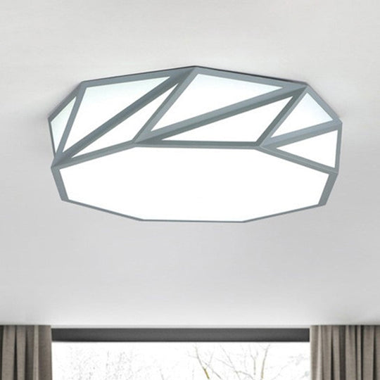 Macaron LED Ceiling Light: Stylish Flushmount for Adult Kid Bedroom