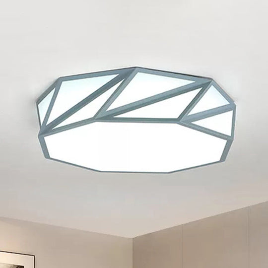 Macaron LED Ceiling Light: Stylish Flushmount for Adult Kid Bedroom