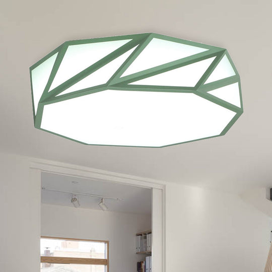 Macaron LED Ceiling Light: Stylish Flushmount for Adult Kid Bedroom