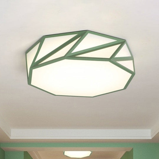 Macaron LED Ceiling Light: Stylish Flushmount for Adult Kid Bedroom