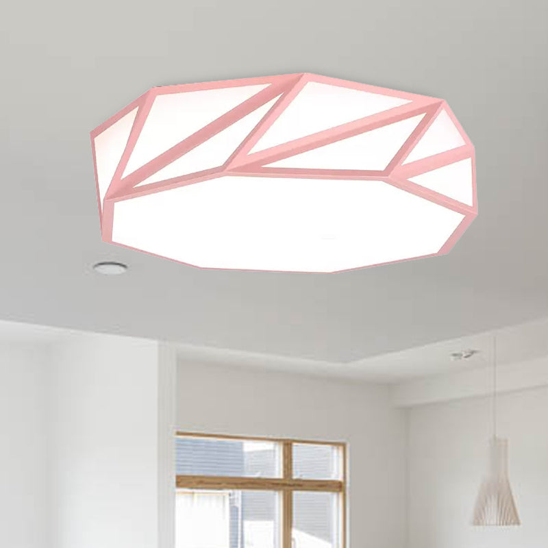 Macaron LED Ceiling Light: Stylish Flushmount for Adult Kid Bedroom