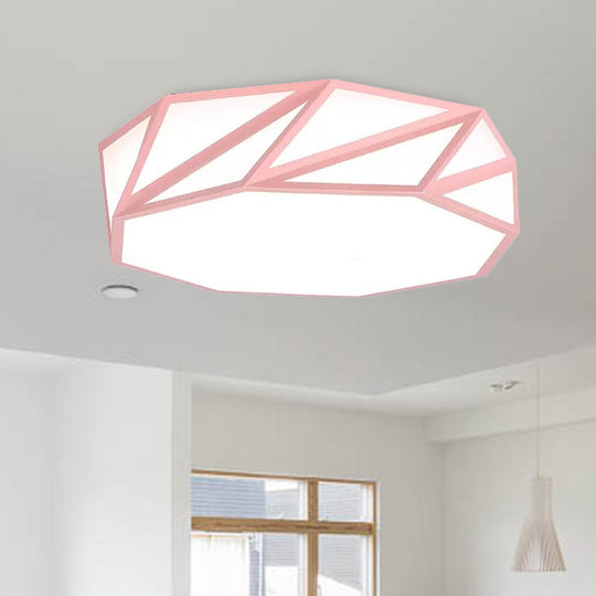 Macaron LED Ceiling Light: Stylish Flushmount for Adult Kid Bedroom