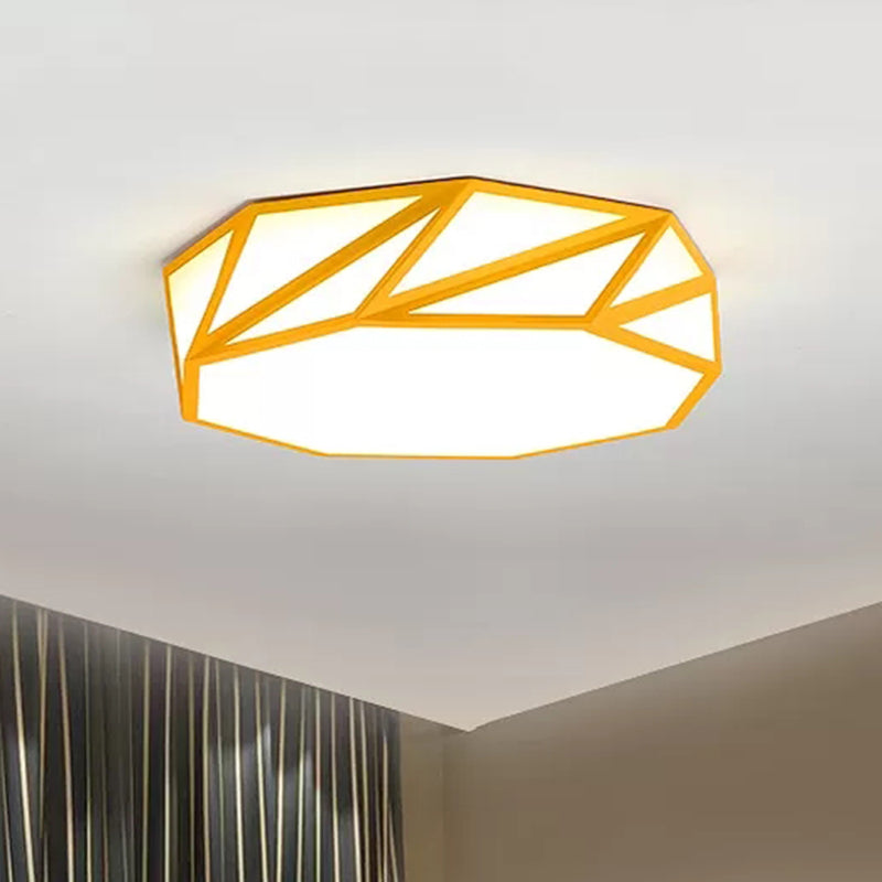 Macaron LED Ceiling Light: Stylish Flushmount for Adult Kid Bedroom