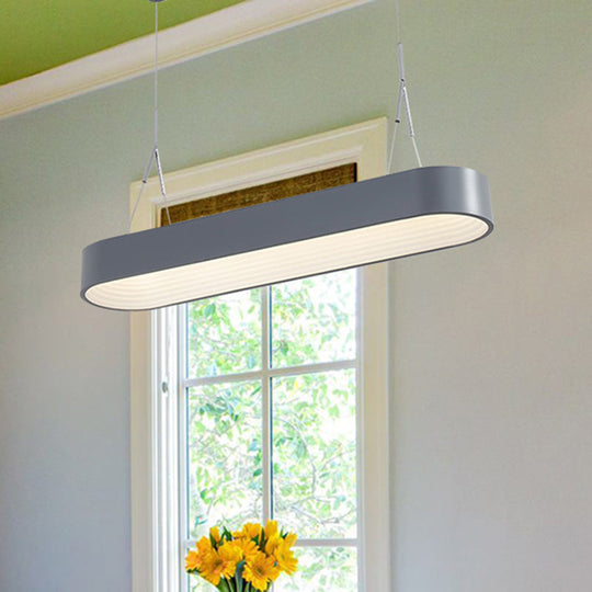 Nordic Metal Pendant Light Fixture - White/Gray - 33.5"/47" Wide - Ideal for Dining Room Ceiling