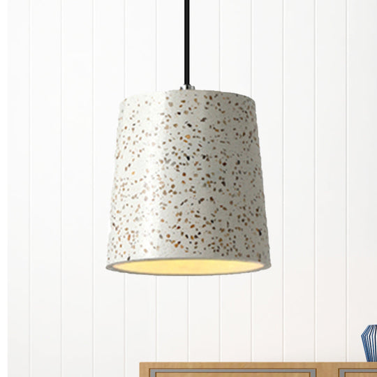 Nordic Style Cement Cone Pendant Light - 1 Light Black/White/Brown