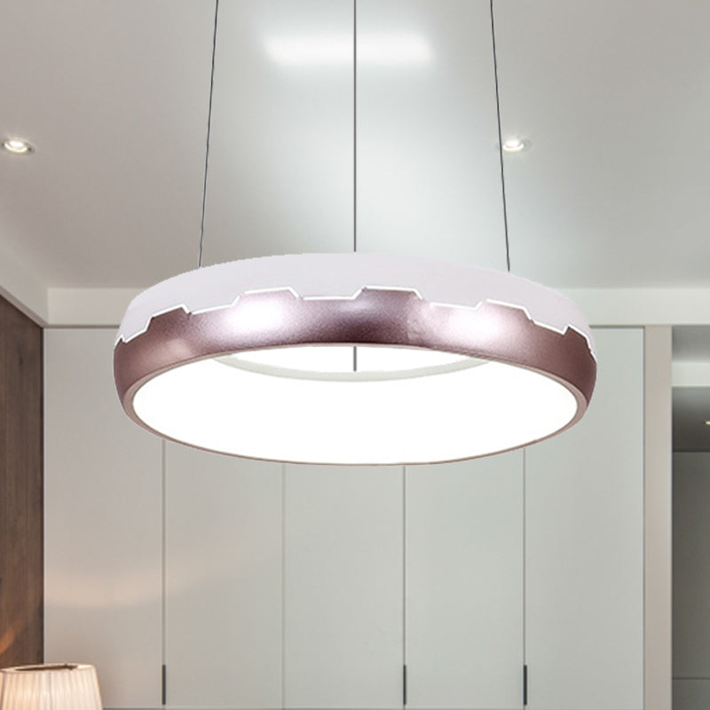 Rose Gold Ring Led Pendant Light Kit In White/Warm 18/21.5 Wide / 18 Warm