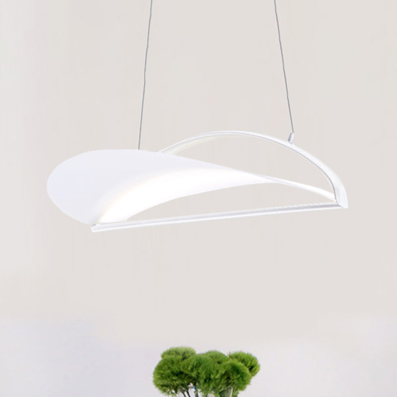 Modern Ultra Thin LED Pendant Ceiling Lamp, Grey/White, 16.5"/23.5" Wide