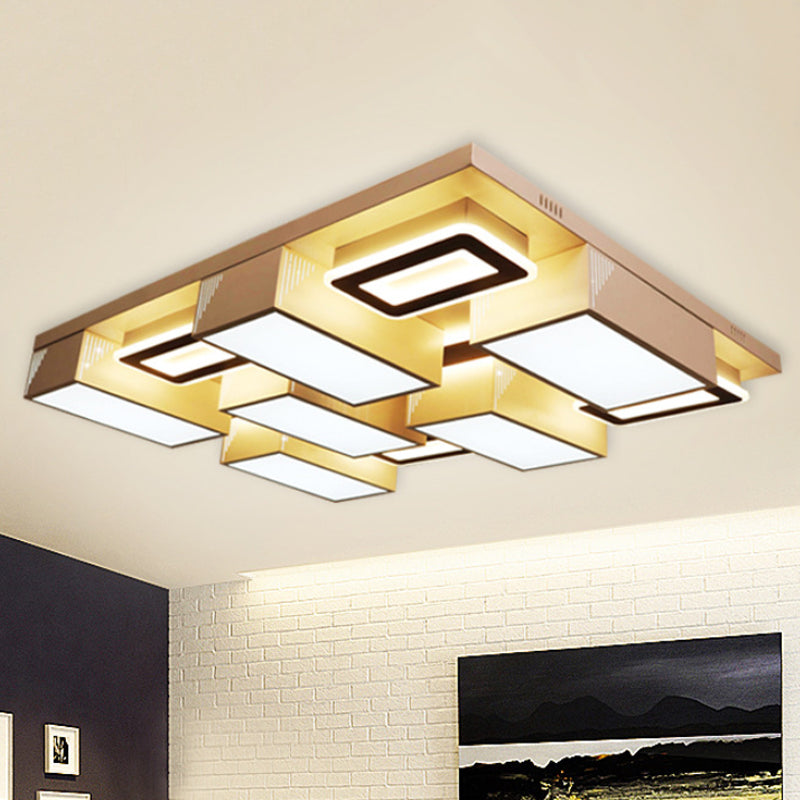 21.5/29.5 Modern Acrylic Led Flush Ceiling Light For Living Room In Warm/White/Natural White / 29.5