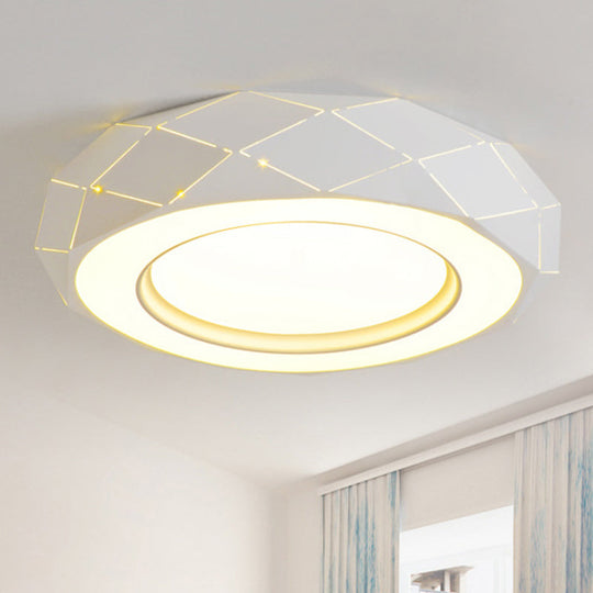 Minimalistic Acrylic Shade LED Ceiling Light in White, 11"/19.5"/24.5" Wide